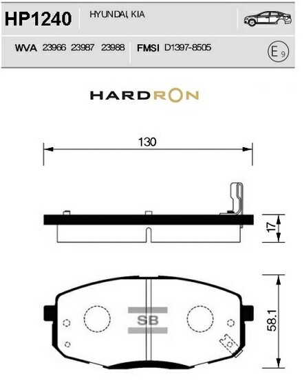     Hardron HP1240 Sangsin Brake