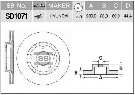    (51712-3X000) SD1071