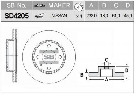   SD4205 (40206-0M602) SD4205