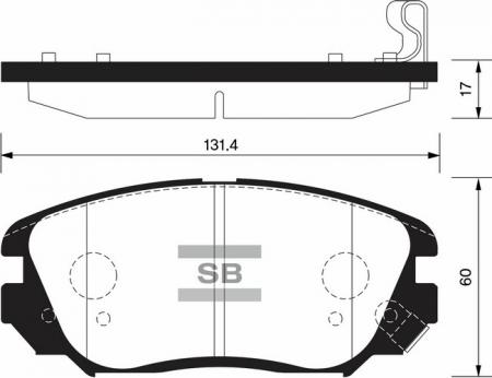  . SP1402 Sangsin Brake