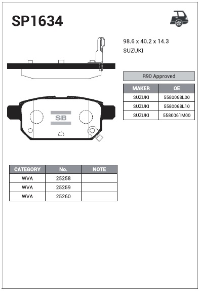 -  SUZ SWIFT IV 10-  SP1634