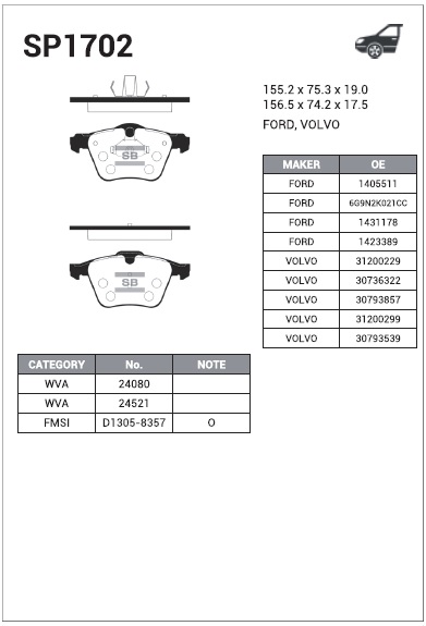    S-MAX 06-/MONDEO 07- SP1702