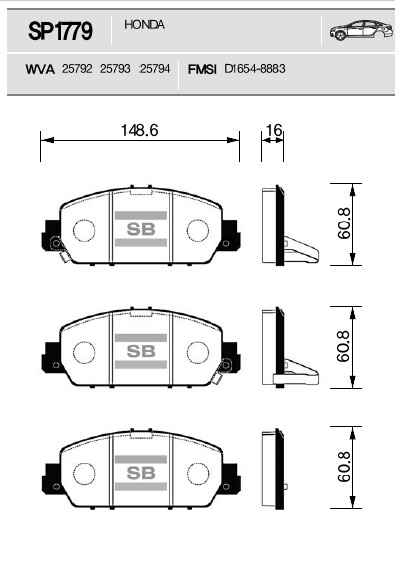    HONDA ACCORD ALL 13> SP1779