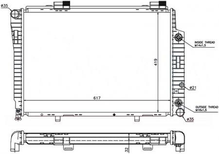  MERCEDES C-CLASS W202 1.8/2.0/2.2/2.3/2.4 93-01/CLK-CLASS W208 2.0/3.2 97-02/SLK-CLASS W17 MB0008-1