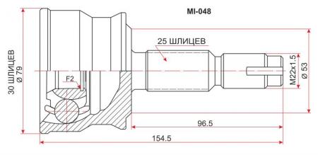  MMC COLT 4A91 Z24A 4WD 04- MI-048