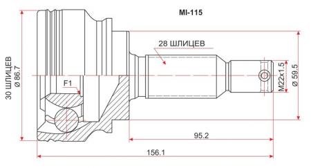  MMC LANCER X 4A91 07- MI-115
