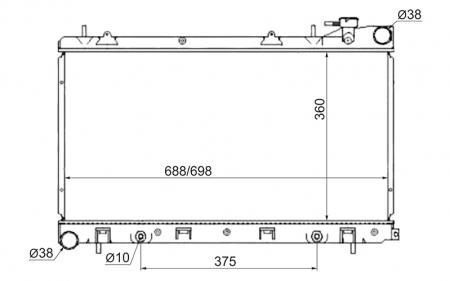  SUBARU FORESTER 02-/IMPREZA 02- SB0001-02-2R