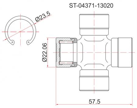   TOYOTA NOAH #R##/ST195/ST215/SV35/SUBARU FORESTER SF5 97-02 ST-04371-13020 ST0437113020