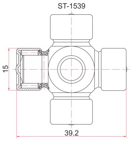    1539 NS Y11 TY SXA1#/GX100/GX90/SV3#/ST17#/AT17#/AE9#, MMC PAJERO 91-00 ST-1539 ST-1539