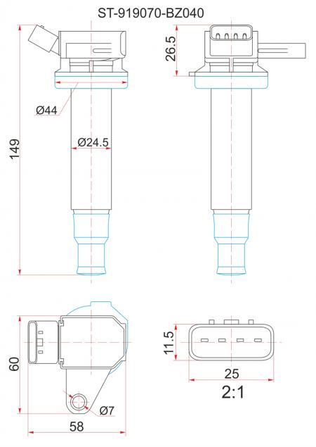   TY K3-VE 04-, 3SZ-VE 04- ST-19070-BZ040