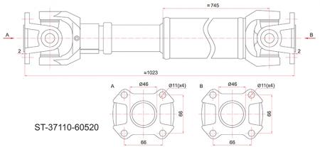    TOYOTA LAND CRUISER 80 ATM 90- ST-37110-60520