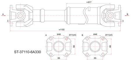    TOYOTA LAND CRUISER 105 99- ST-37110-6A330