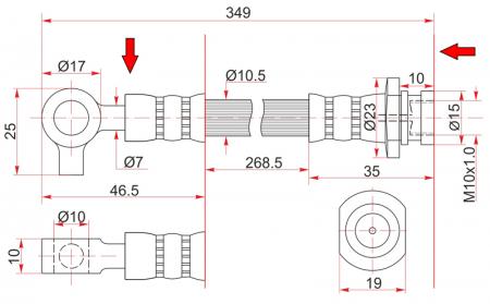   FR NISSAN ATLAS/CONDOR 88- LH=RH ST-46210-21T00