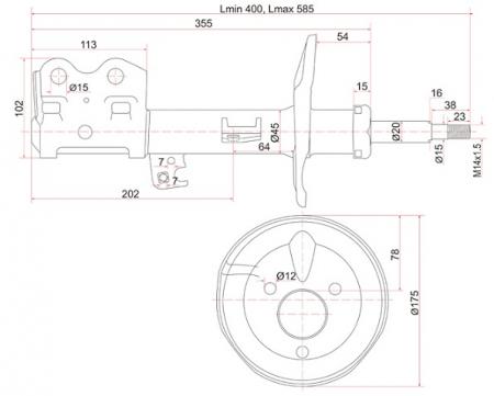   TOYOTA PRIUS 03- LH ST-48520-49575 ST4852049575