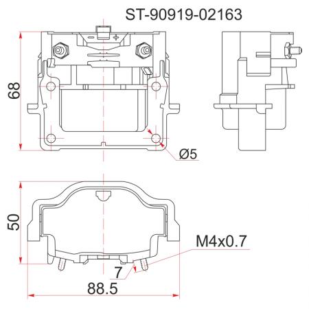   TY 3S-FE -96 ST19#/ST20#/SV4#, 4A/7A-FE -96 AT19#, 3RZ-FE 95- RZJ9#/RZN18# ST9091902163