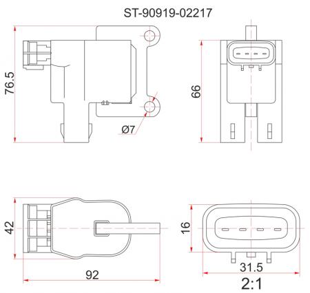   TY 3S/5S-FE (1) 96-, ST19#/ST21#/ST20#/SV4#/SV55/SXV2#/SXM1#/SXN1#/SXU1#/SXA1#, ST-90919-02217 ST-90919-02217