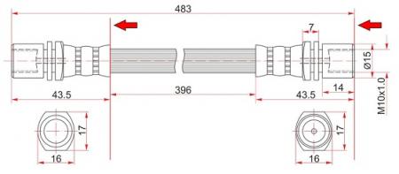   FR TOYOTA HILUX/4RUNNER 79-95 LH=RH ST-90947-02583