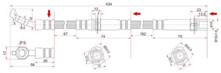   FR TOYOTA HIACE/REGIUSACE 93-95 LH=RH ST-90947-02759