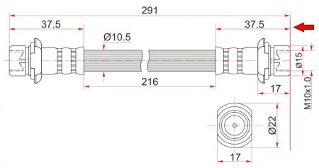   FR TOYOTA HILUX SURF/LAND CRUISER PRADO 95-02/COROLLA/LVN/TRN GT +ABS 91-00 LH=RH ST-90947-02862