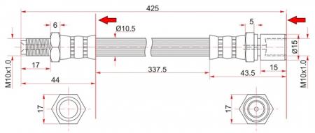   RR TOYOTA HILUX 2WD 83-99/LAND CRUISER 75  ST-96940-34205