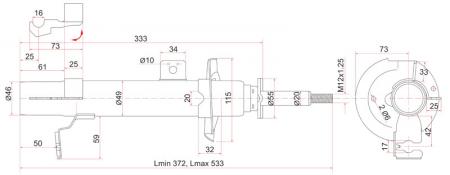   MAZDA 2/DEMIO/VERISA/FORD FUSION/FIESTA 03- LH ST-D350-34-900C STD35034900C