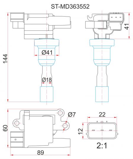   MMC 4G63 DOHC AIRTREK/OUTLANDER CU2W 02-06, RVR N73WG 97-02 ST-MD363552