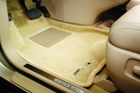 Коврики текстильные Liner 3D Lux для багажника Infiniti JX35 7-мест. 2013-2017 БЕЖЕВЫЙ
