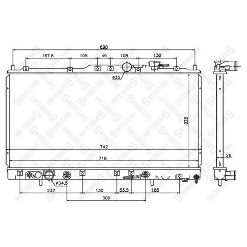     Mitsubishi Galant 3.0i 96> 1026764SX STELLOX