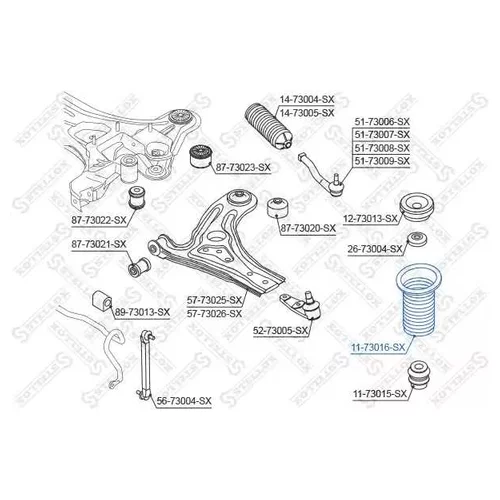    DAEWOO KALOS 02> 11-73016-SX