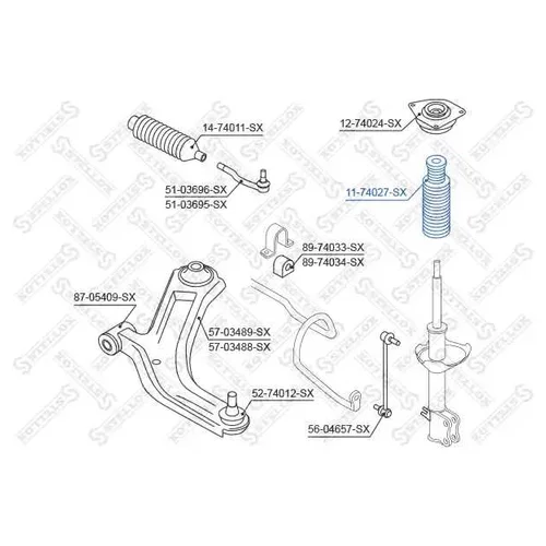 -   NISSAN MICRA K12E 03> 11-74027-SX