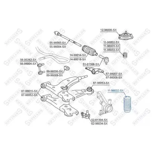    TOYOTA COROLLA 87-95 11-98032-SX