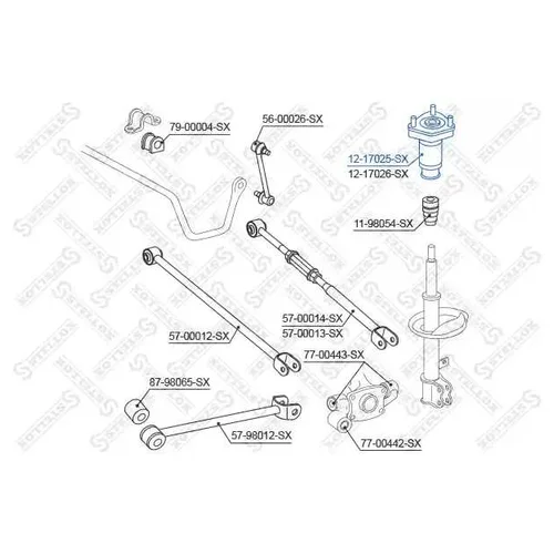     Toyota Camry 2.4 16V / 3..5 24V 06> 12-17025-SX STELLOX