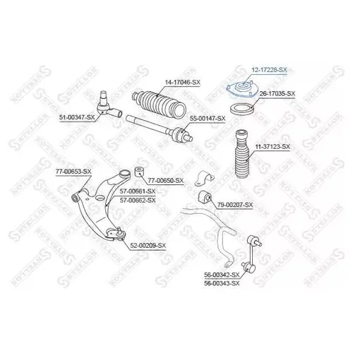    MITSUBISHI GRANDIS NA4W / NA8W 2003-2009 12-17228-SX