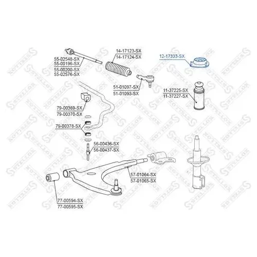    TOYOTA CAMI J100E / J102E / J122E 1999-2005 12-17333-SX