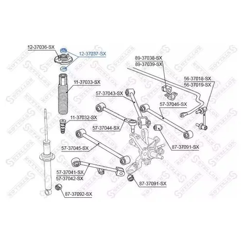     HONDA ACCORD ALL 98> 1237037SX