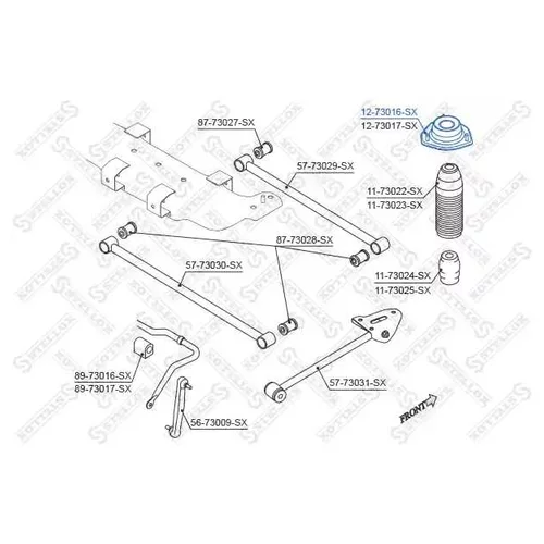    DAEWOO LACETTI 04> HATCHBACK 12-73016-SX