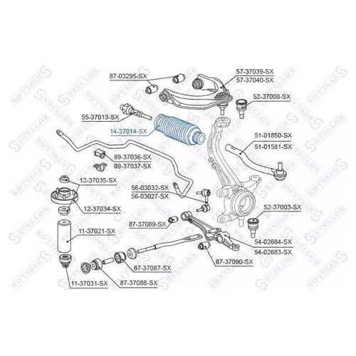     / HONDA ACCORD CG/CH/CL3 98> 1437014SX