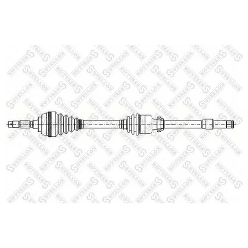   858MM CITROEN ZX 1.1/1.4/1.4D/1.5D MA 91-97 158 1022-SX