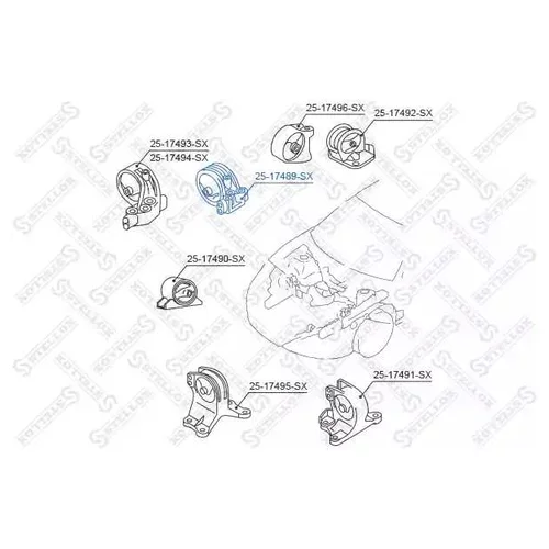    MITSUBISHI GALANT EA3A / EA8A USA 1996-2003 25-17489-SX