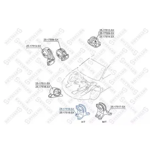    MITSUBISHI GALANT EA 1996-2003 25-17510-SX