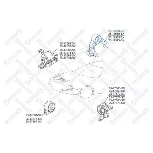    MITSUBISHI LANCER CY2A / CY3A / CY4A -2007 2517559SX