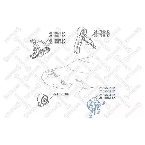    CVT MITSUBISHI LANCER 07> 2517563SX