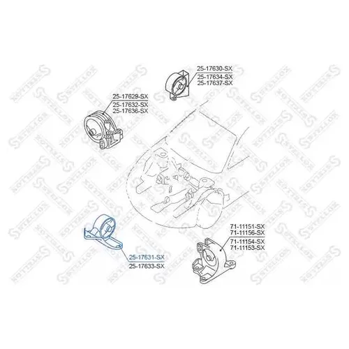    Mitsubishi Chariot / Space Wagon Grandis N84W / N94W 1997-2003 25-17631-SX STELLOX