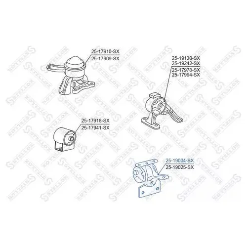    TOYOTA AVENSIS AT220 / ZZT220 97-03 25-19004-SX