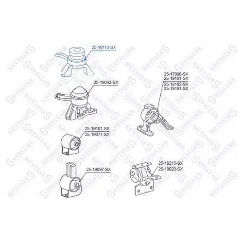    TOYOTA GAIA ACM10 / SXM10 98-04 25-19113-SX