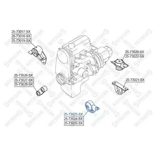    VIN: 857283> DAEWOO MATIZ 0.8 SOHC <98 2573023SX