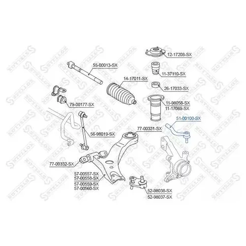   LEXUS RX300/330/350 03> 5100100SX