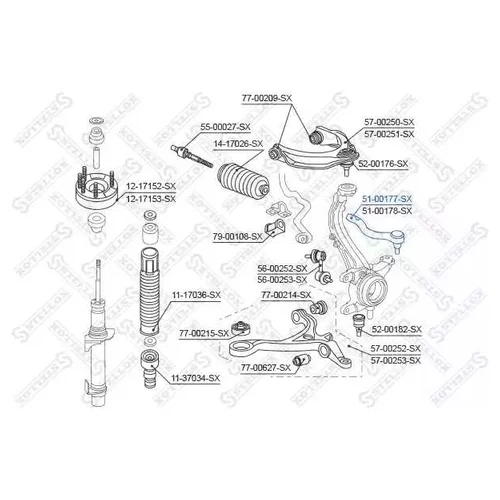    HONDA ACCORD ALL 08> 51-00177-SX