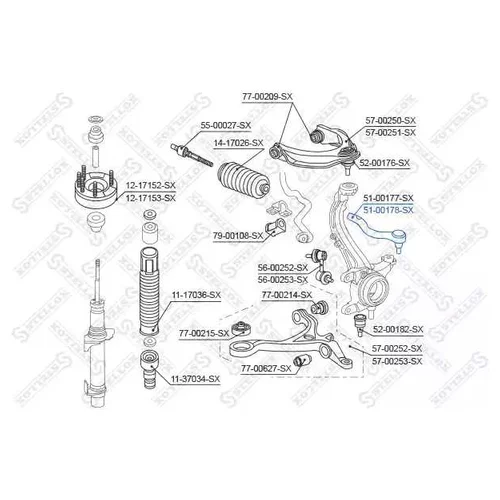    HONDA ACCORD ALL 08] 5100178SX