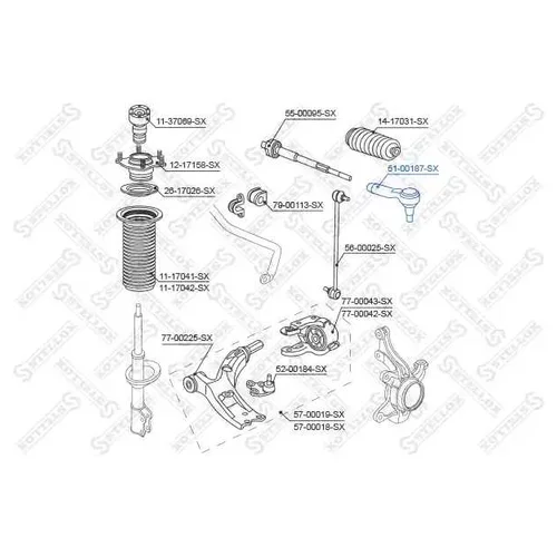   HONDA CR-V 2.0 / 2.4 / 2.2D 07] 5100187SX